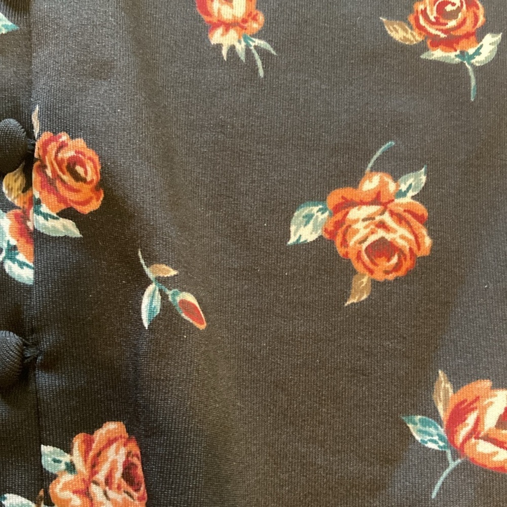 SHEIN VCAY Allover Floral Print Split Thigh Bodycon Dress size S new with tag - Picture 14 of 15